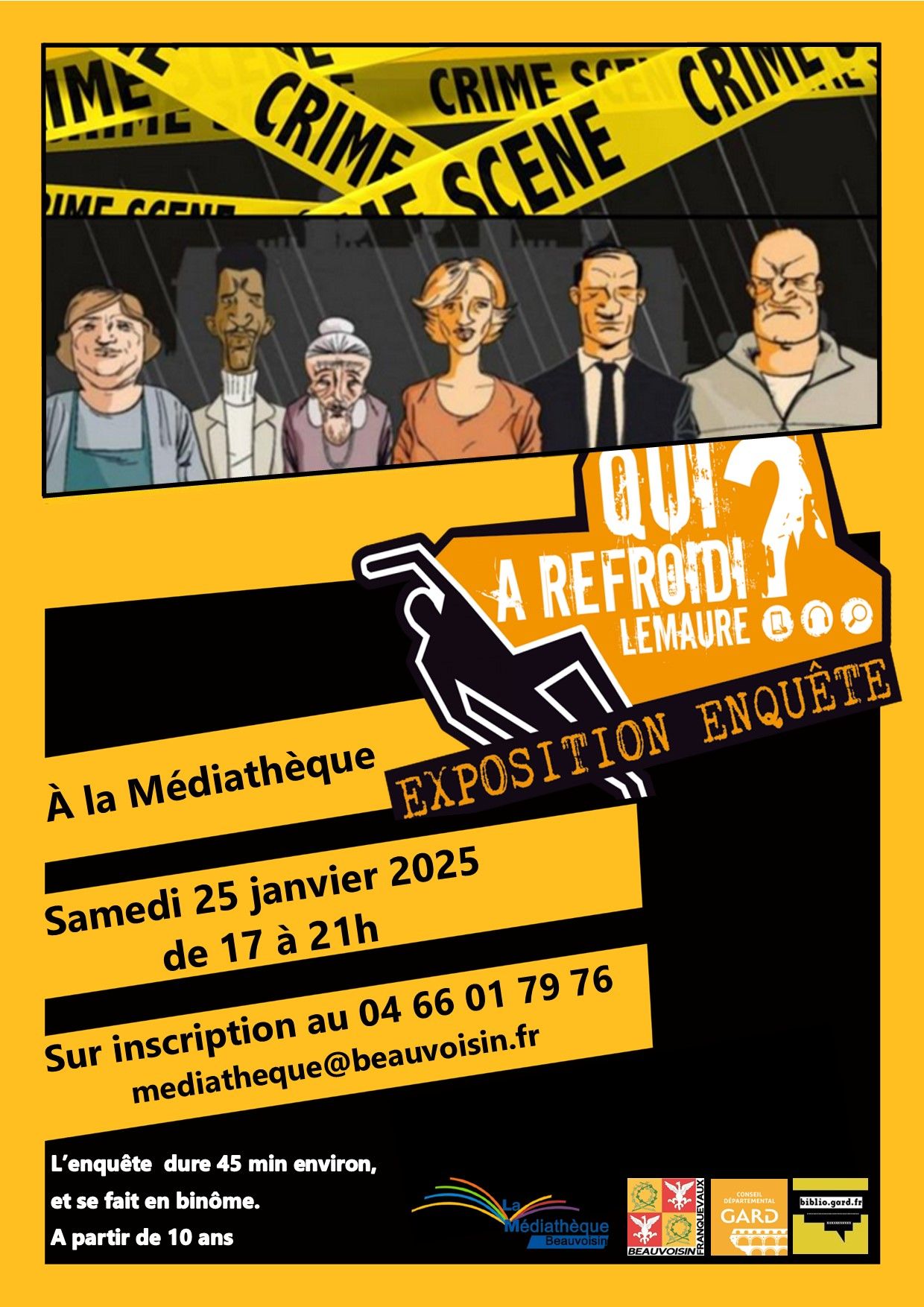 Qui a refroidi Lemaure ? - Enquête - Samedi 25 janvier à Beauvoisin