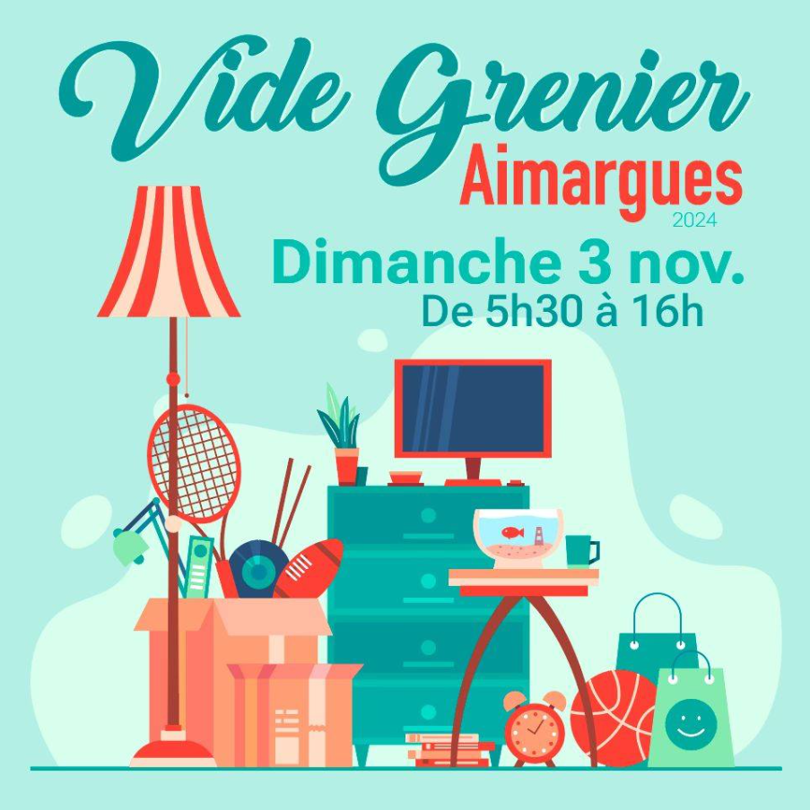 Grand vide grenier Aimargues - 03 novembre 2024