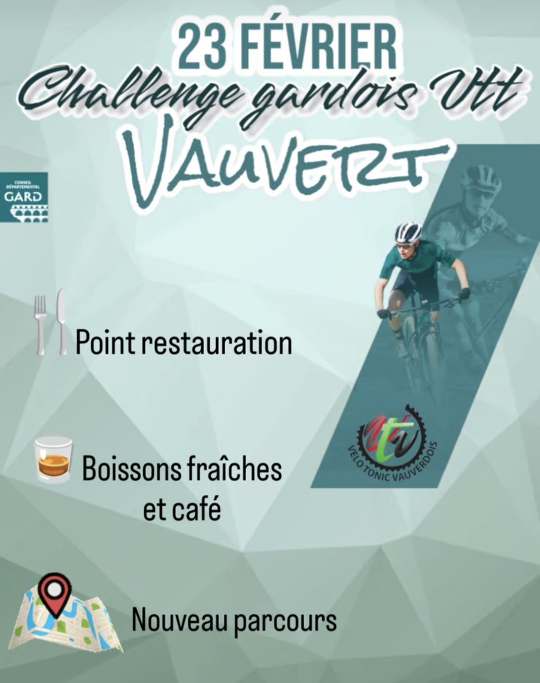 Challenge Gardois VTT - Dimanche 23 février à Vauvert