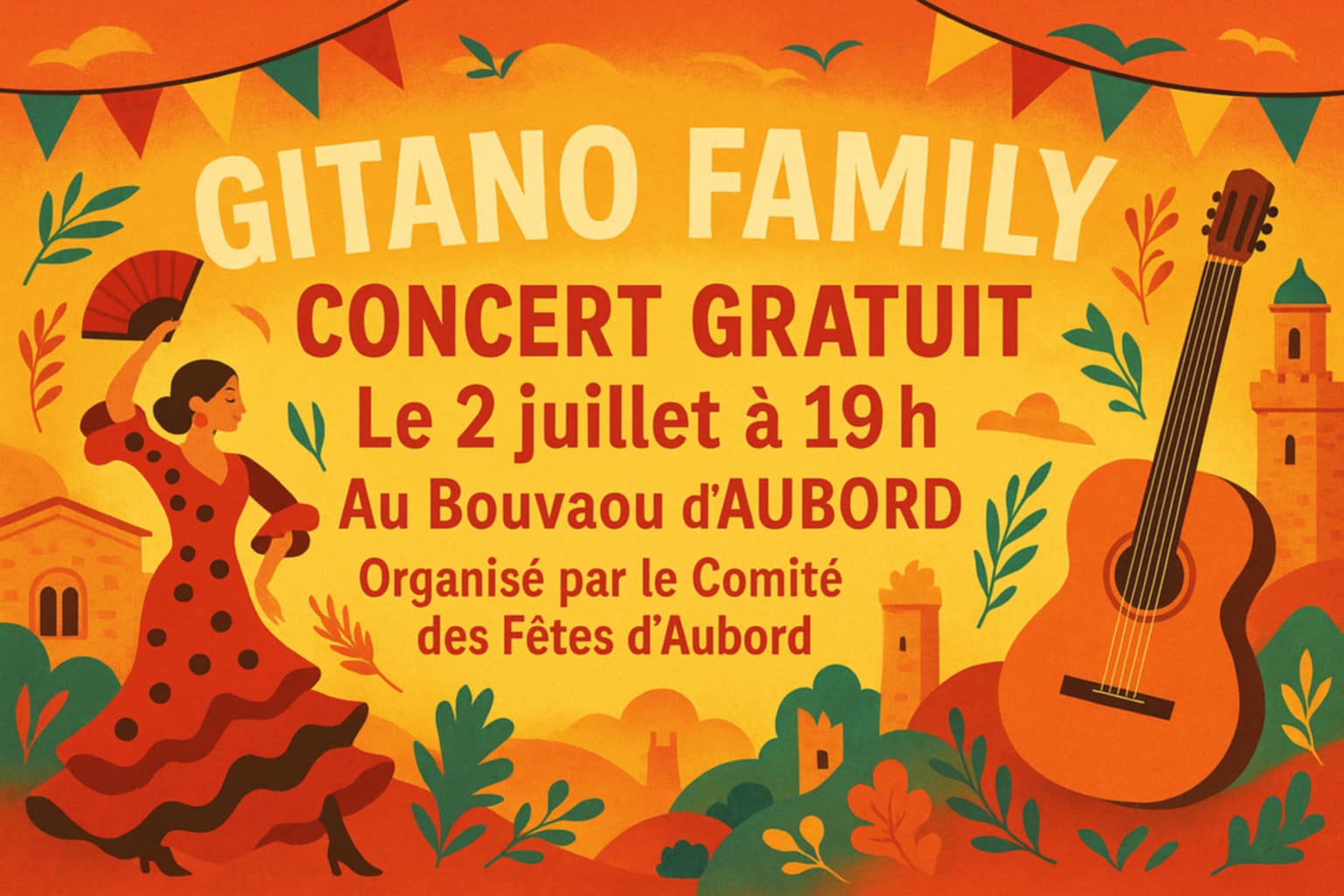 Concert Gitano Family - Mercredi 02 juillet à Aubord