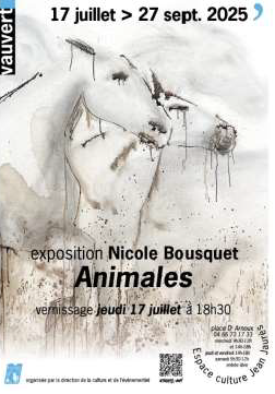 Exposition "Animale" de Nicole Bousquet - Du 17 juillet au 27 septembre 2025 à Vauvert