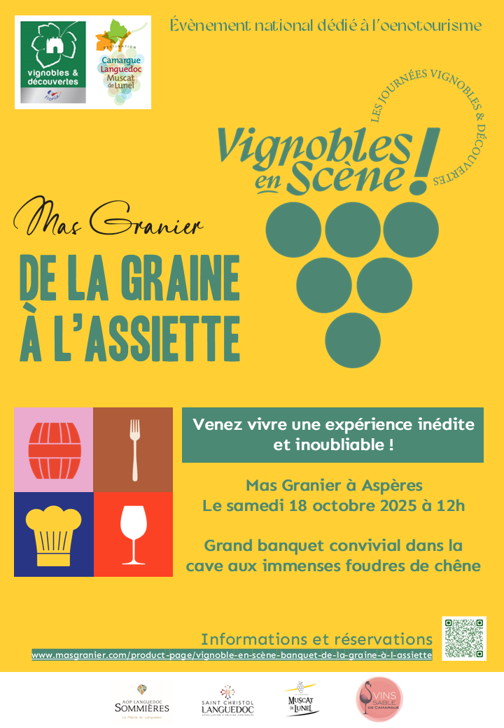 Banquet -  De la graine à l'assiette - Samedi 18 octobre à Aspères