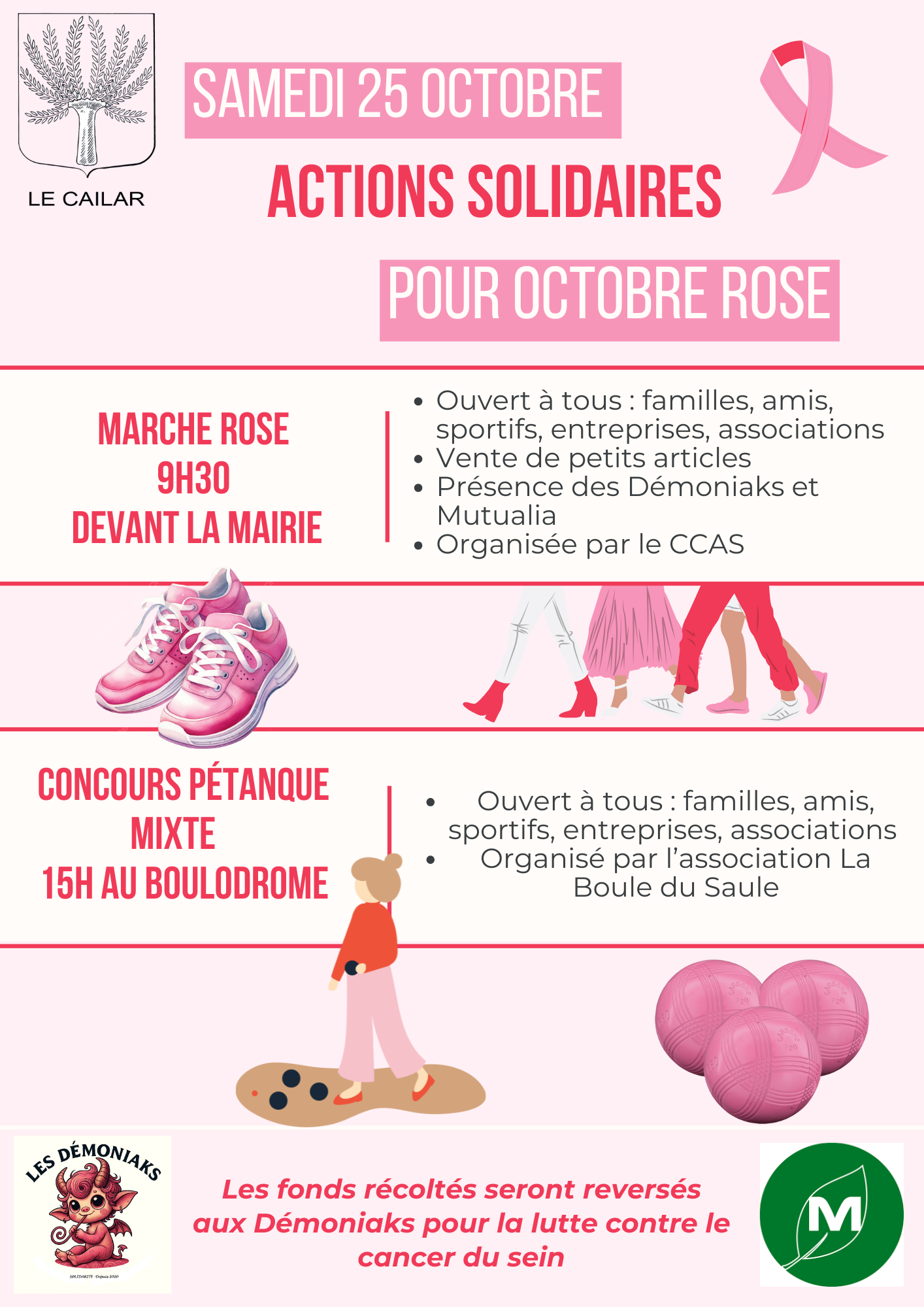 Octobre Rose - Samedi 25 octobre à Le Cailar