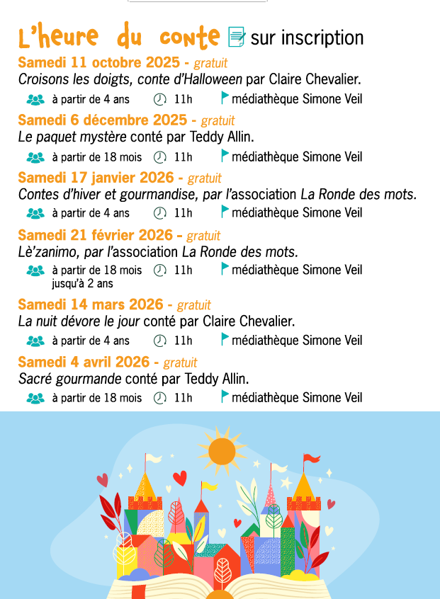 L'Heure du conte - Vauvert 2025-2026