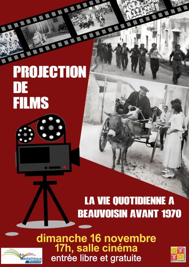 Projections de films - Beauvoisin avant 1970 - dimanche 16 novembre 2025