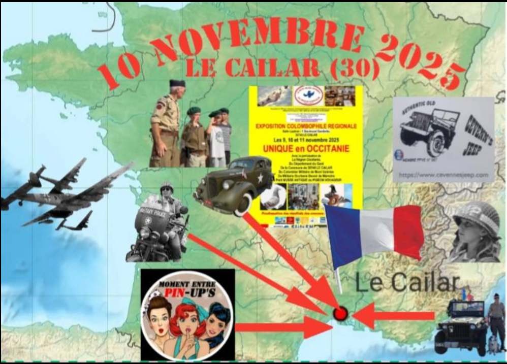 Exposition Colombophile Le Cailar du 09 au 11 novembre 2025
