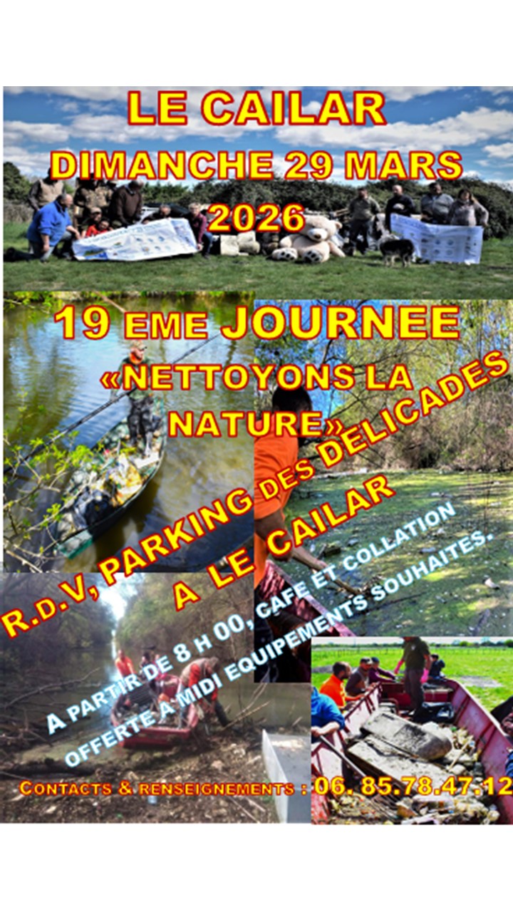 Nettoyons la Nature 29 mars Le Cailar