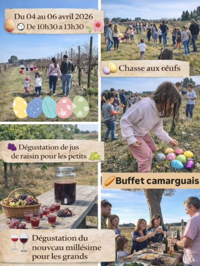 Pâques au coeur des vignes - Du 04 au 06 avril à Montcalm