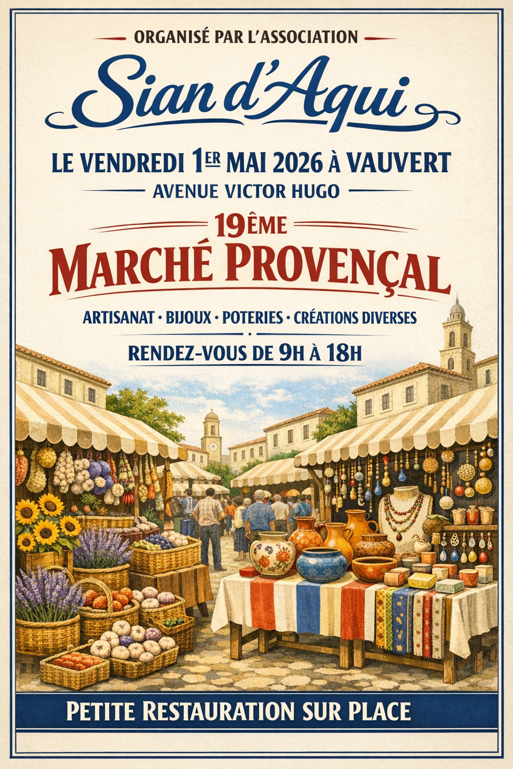 Marché du terroir artisanal - 1er mai à Vauvert