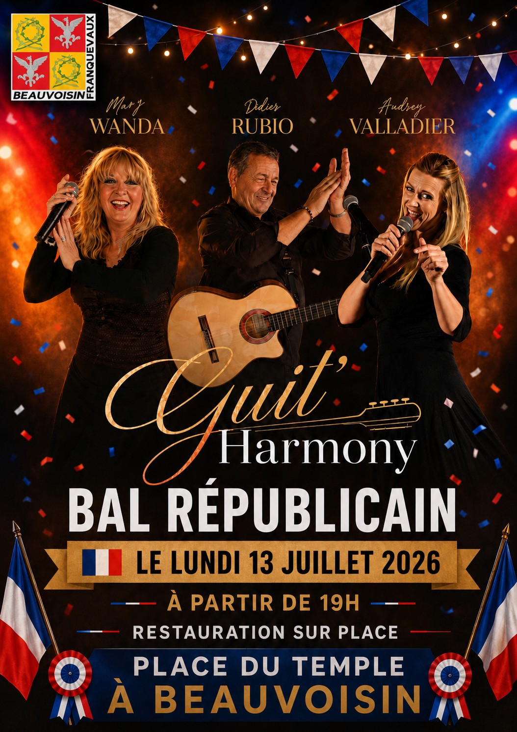 Soirée républicaine 13 juillet beauvoisin
