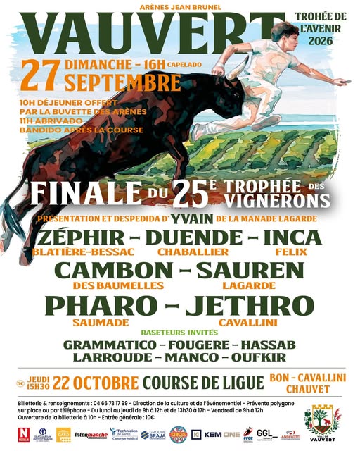 Course camarguaise - 25e Trophée des Vignerons - 6e Journée