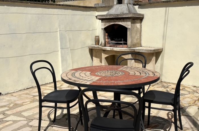 la maison du pêcheur à Gallician, terrasse